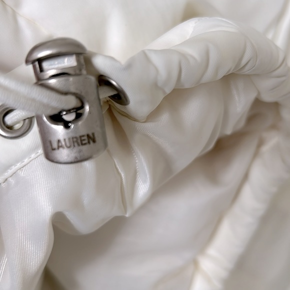 Vintage Lauren Ralph Lauren Cropped Down Coat Jacket Size Petite Small - Picture 5 of 9